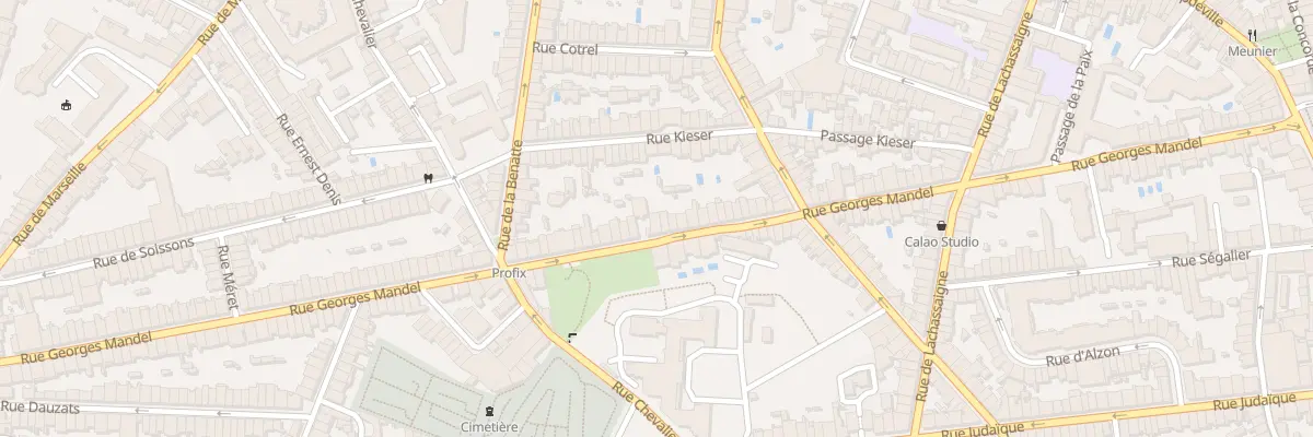 Plan du 109 Rue Georges Mandel à Bordeaux