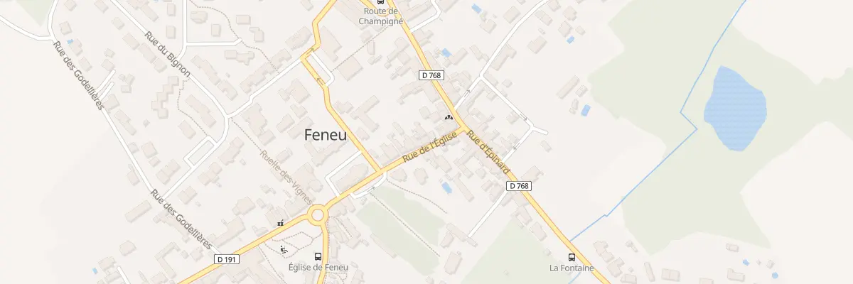 Plan du 8 Rue de l’Église à Feneu