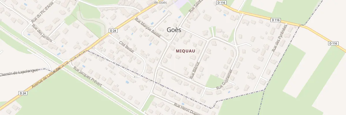 Plan du 13 Rue Saint-Exupery à Goès