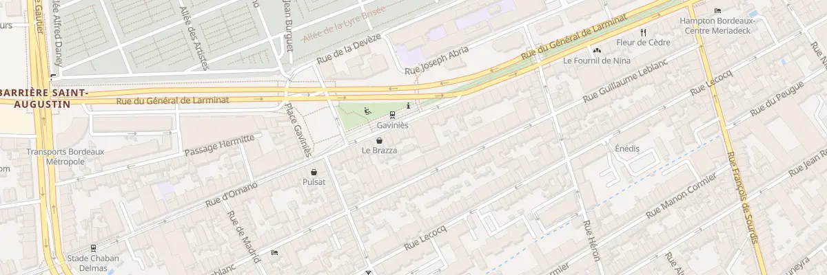 Plan du 206 Rue d’Ornano à Bordeaux