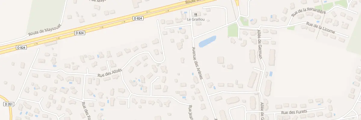 Plan du 595 Av des Arênes à Saint-Perdon