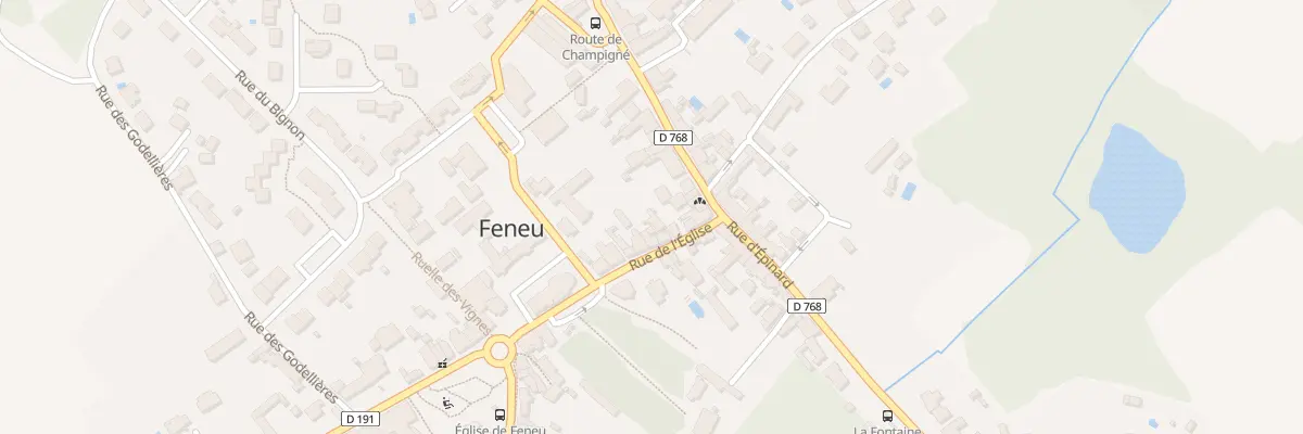Plan du 6 Rue de l’Église à Feneu