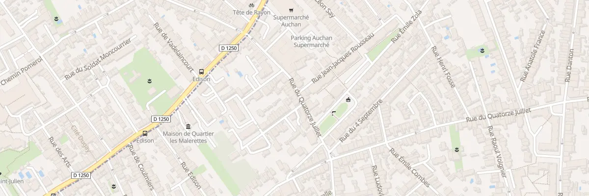 Plan du 220 Rue du Quatorze Juillet à Talence