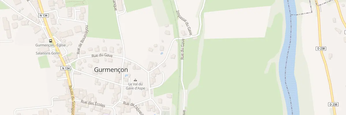 Plan du 14 Rue du Gave à Gurmençon