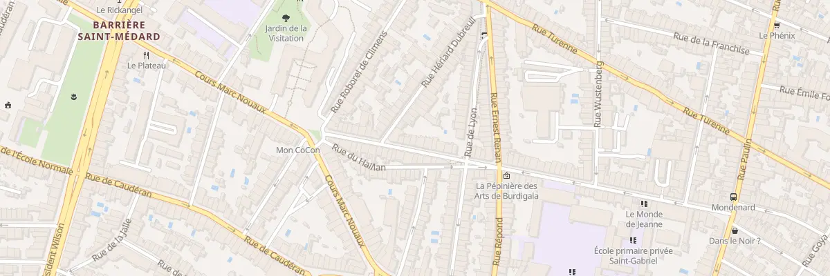 Plan du 147 Rue Mondenard à Bordeaux