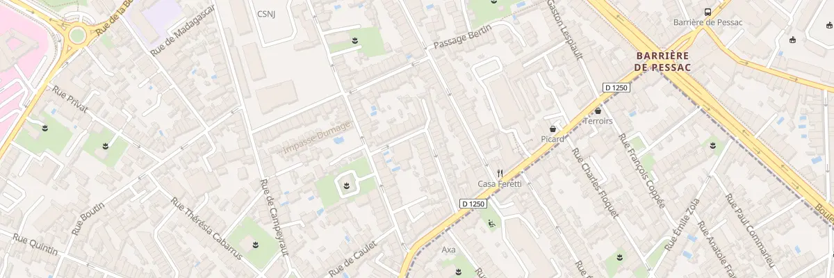 Plan du 32 Rue Laure Gatet à Bordeaux