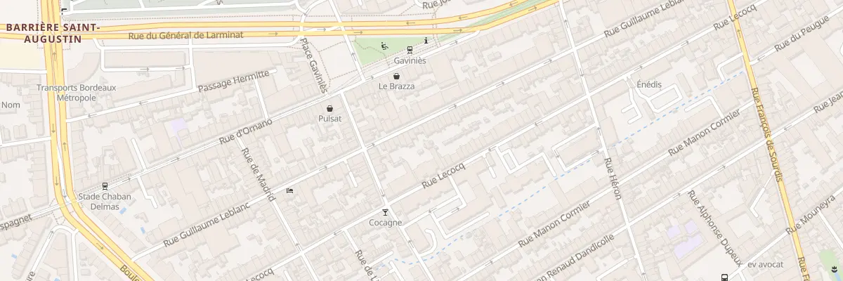 Plan du 114B Rue Guillaume Leblanc à Bordeaux