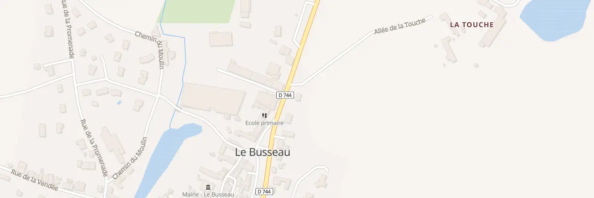 Plan du 2 Rue du Mal de Lattre de Tassig au Busseau