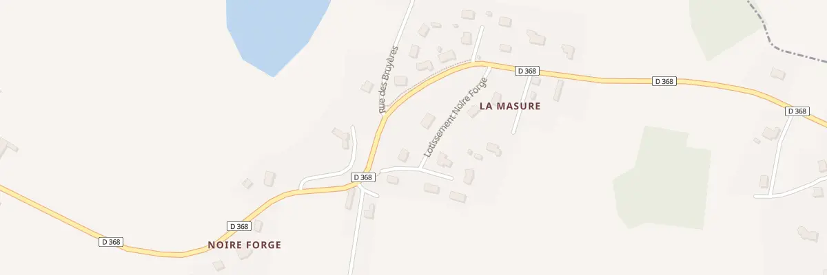 Plan du 2 Noire Forge à La Chapelle-au-Moine