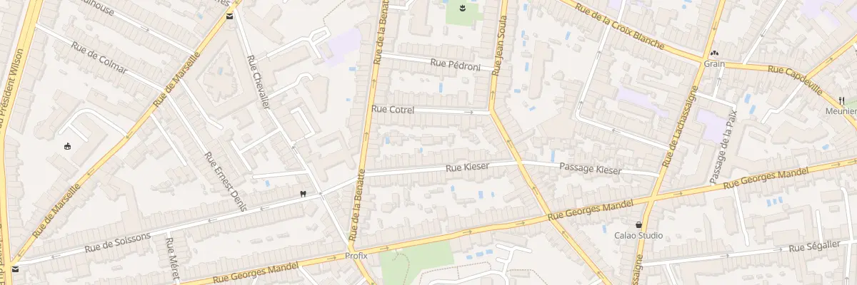 Plan du 27 Rue Kiéser à Bordeaux