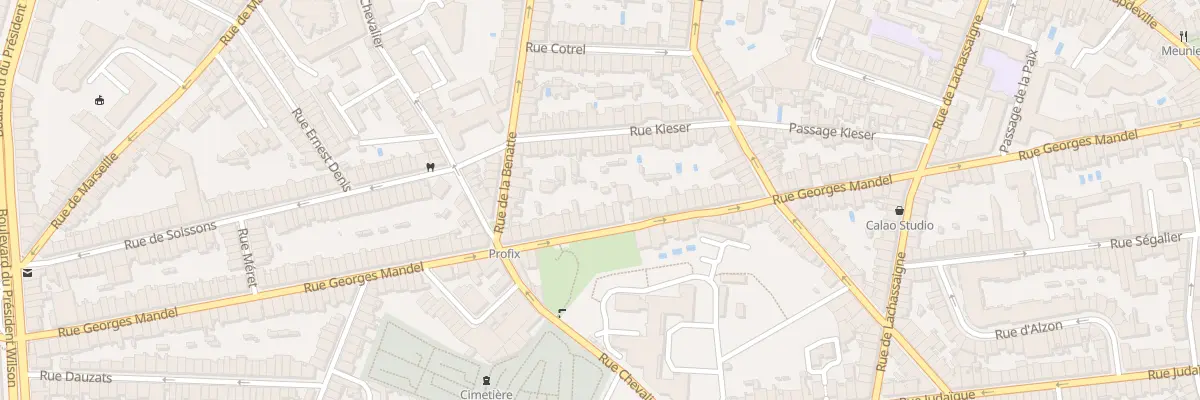 Plan du 117 Rue Georges Mandel à Bordeaux