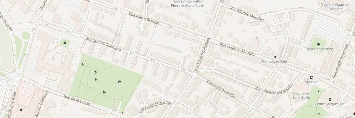 Plan du 4 Rue Jeanne Quémard à Angers