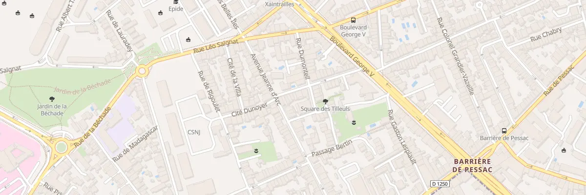 Plan du 19 Rue du Haut Queyron à Bordeaux