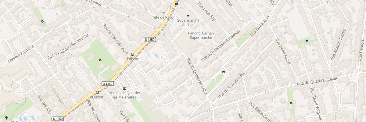 Plan du 230 Rue du Quatorze Juillet à Talence