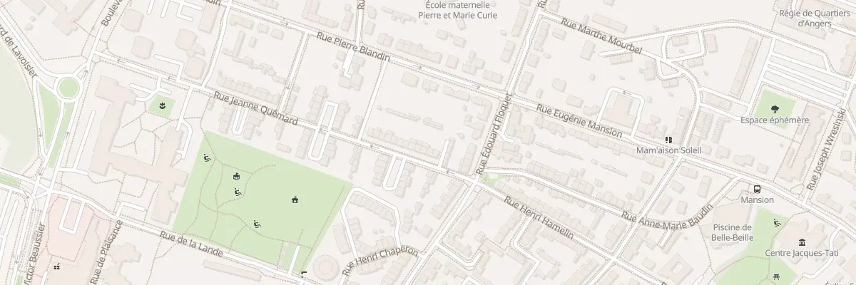 Plan du 6 Rue Jeanne Quémard à Angers