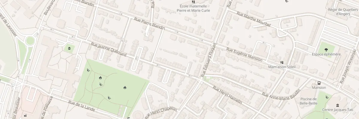 Plan du 8 Rue Jeanne Quémard à Angers