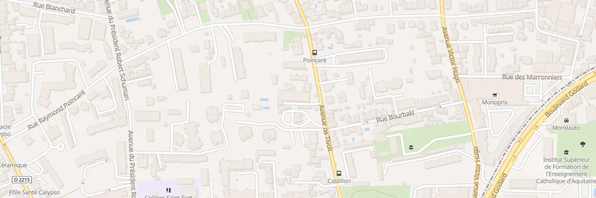 Plan du 86 Av de Tivoli au Bouscat