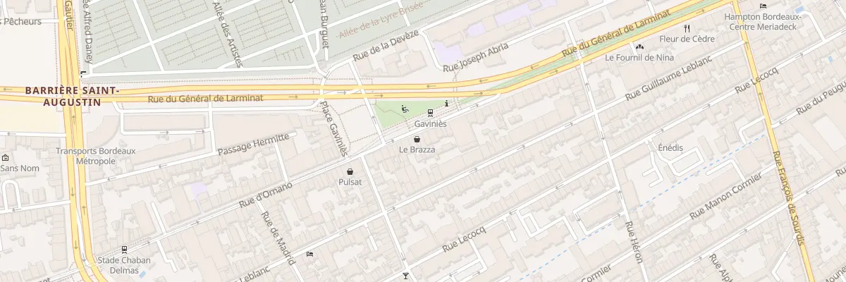 Plan du 216 Rue d’Ornano à Bordeaux
