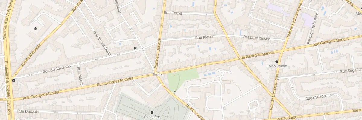 Plan du 121 Rue Georges Mandel à Bordeaux