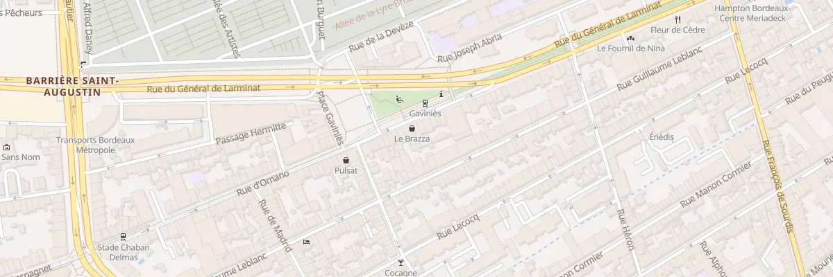 Plan du 218 Rue d’Ornano à Bordeaux