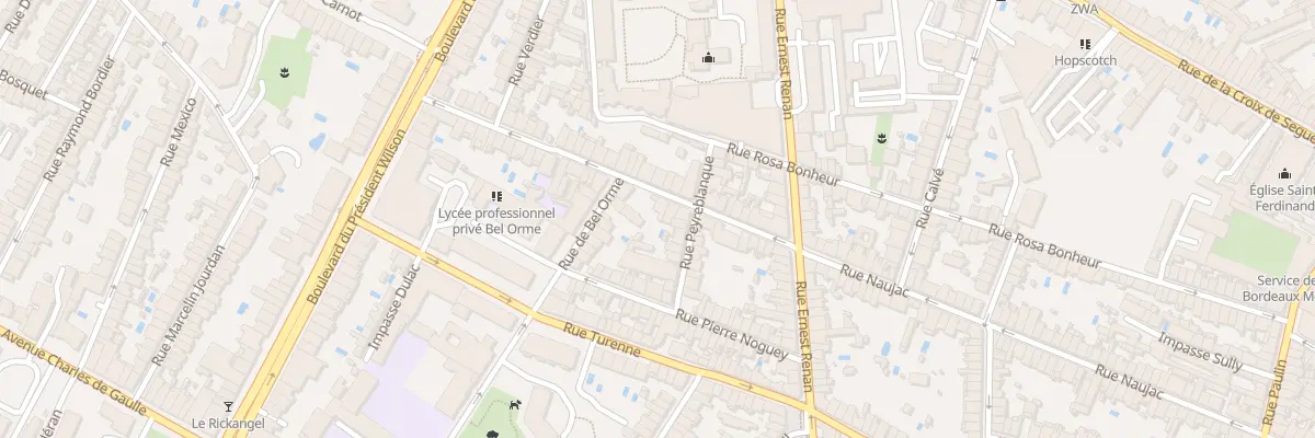 Plan du 192 Rue Naujac à Bordeaux