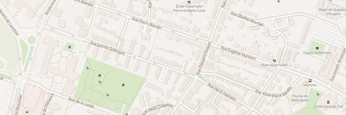 Plan du 10 Rue Jeanne Quémard à Angers