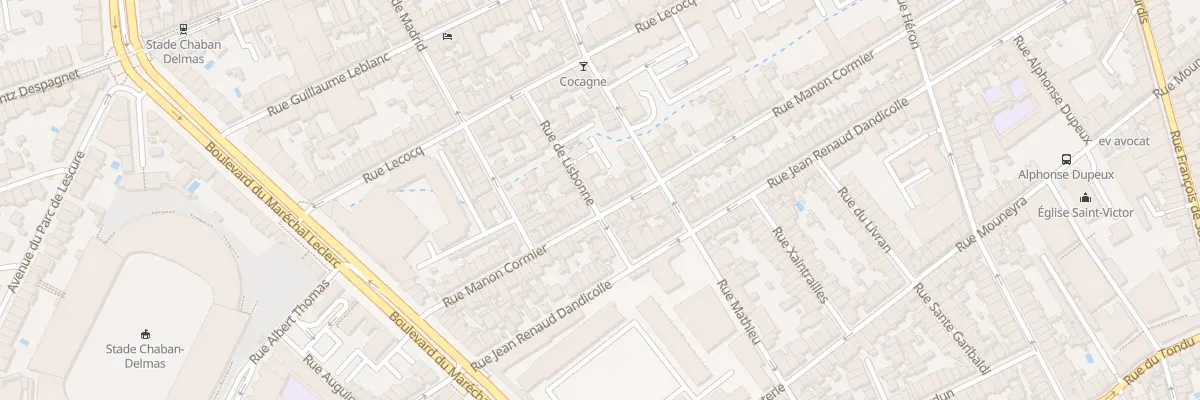 Plan du 137 Rue Manon Cormier à Bordeaux