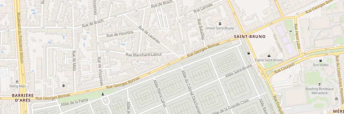 Plan du 3 Rue Blanchard Latour à Bordeaux