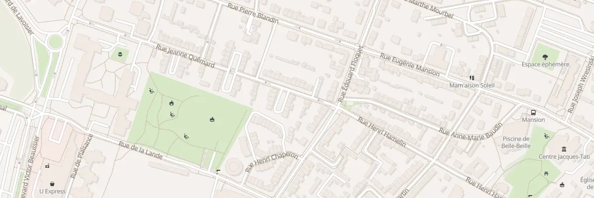 Plan du 1 Rue Jeanne Quémard à Angers