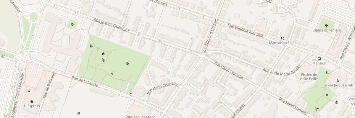 Plan du 7 Rue Jeanne Quémard à Angers