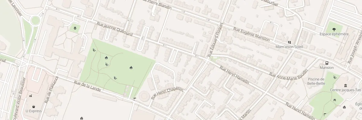 Plan du 5 Rue Jeanne Quémard à Angers