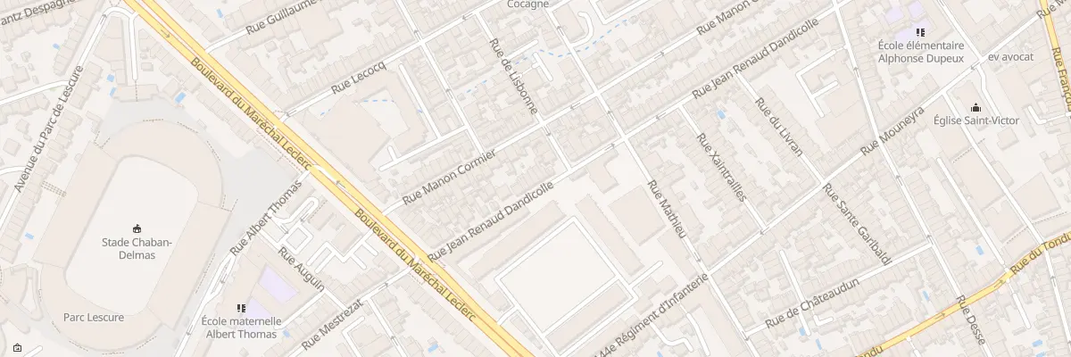 Plan du 169 Rue J Renaud Dandicolle à Bordeaux