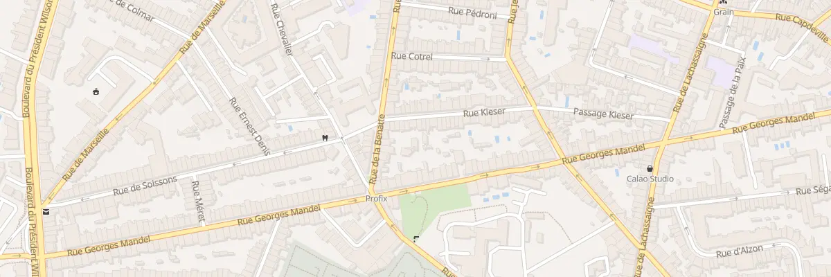 Plan du 40 Rue Kiéser à Bordeaux