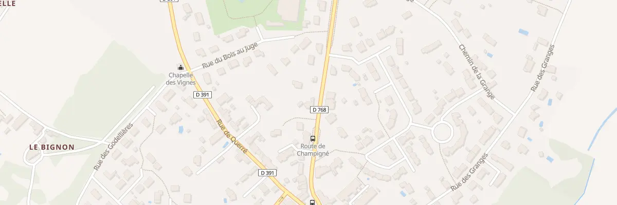 Plan du 35 Rue de Champigné à Feneu