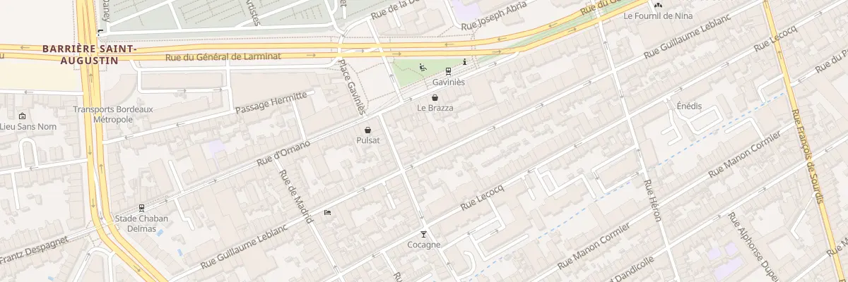 Plan du 97 Rue Guillaume Leblanc à Bordeaux