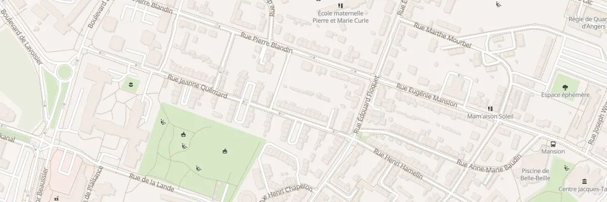 Plan du 14 Rue Jeanne Quémard à Angers