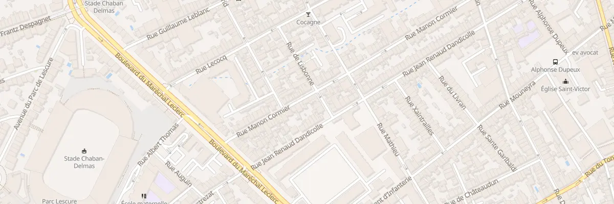 Plan du 140 Rue Manon Cormier à Bordeaux