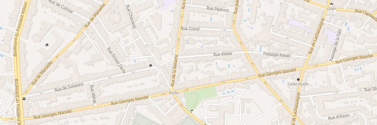 Plan du 42 Rue Kieser à Bordeaux