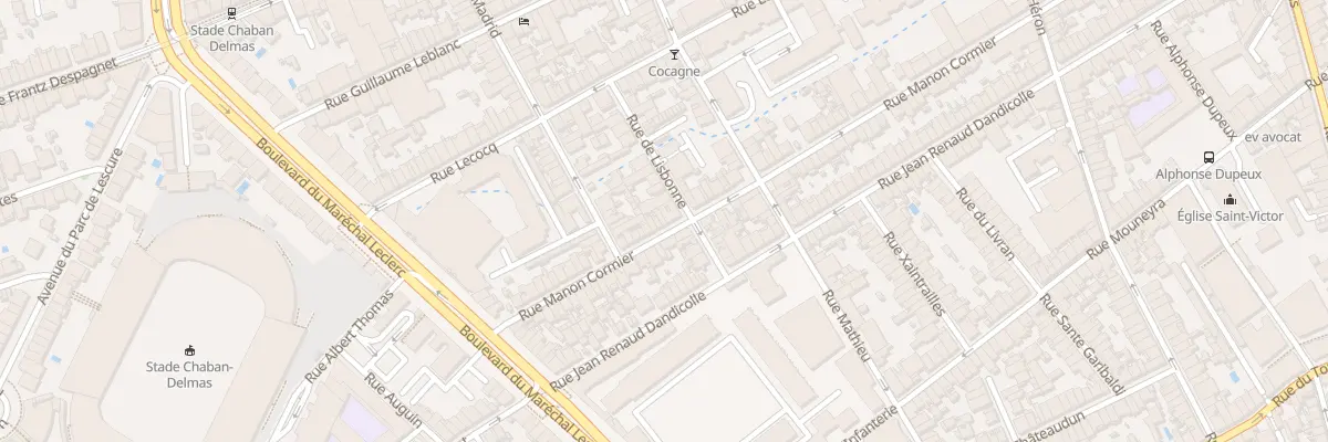 Plan du 141 Rue Manon Cormier à Bordeaux