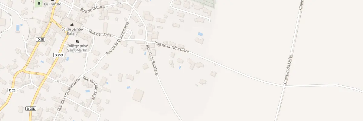 Plan du 6 Rue de la tiffardière à Benet