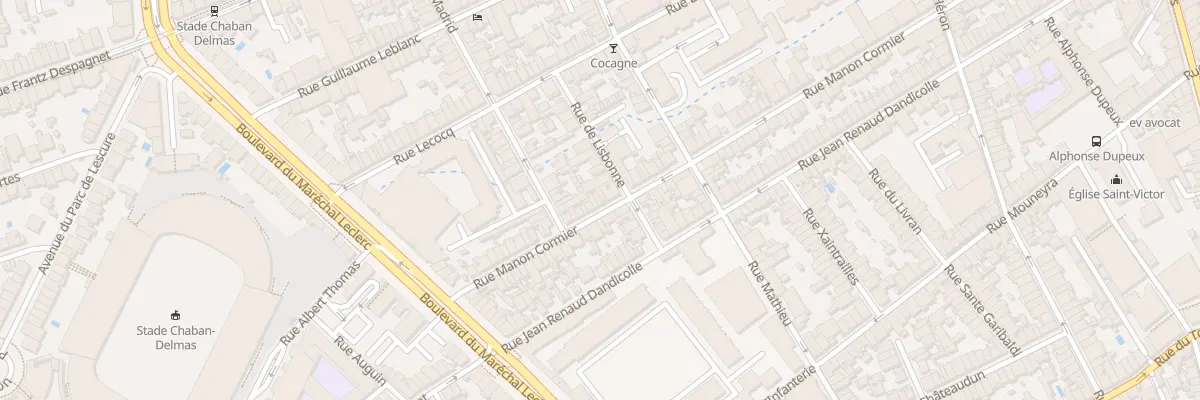 Plan du 143 Rue Manon Cormier à Bordeaux