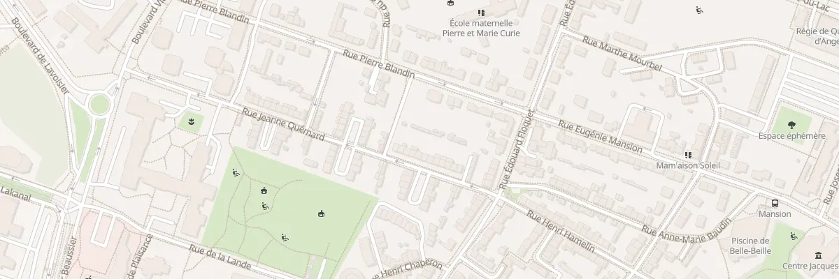 Plan du 18 Rue Jeanne Quémard à Angers