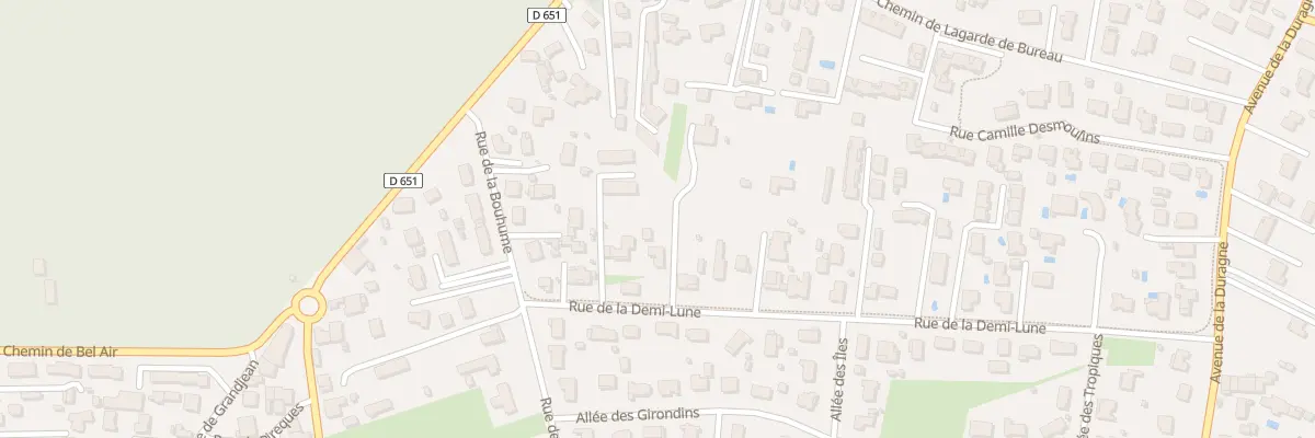 Plan du 7 Rue de la Demi-Lune à Léognan