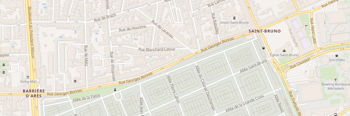 Plan du 251 Rue Georges Bonnac à Bordeaux