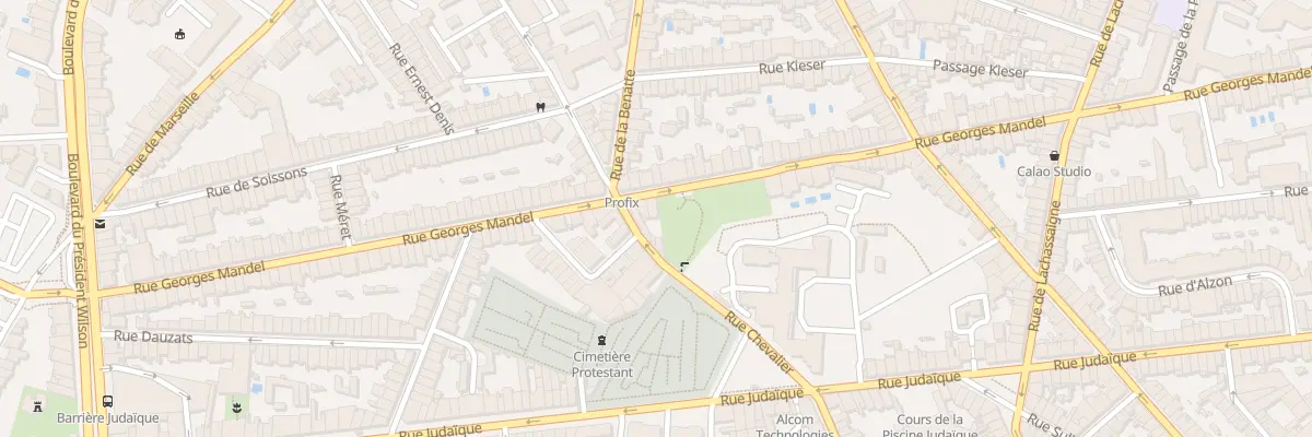 Plan du 140 Rue Georges Mandel à Bordeaux