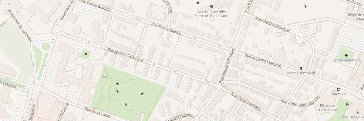Plan du 20 Rue Jeanne Quémard à Angers
