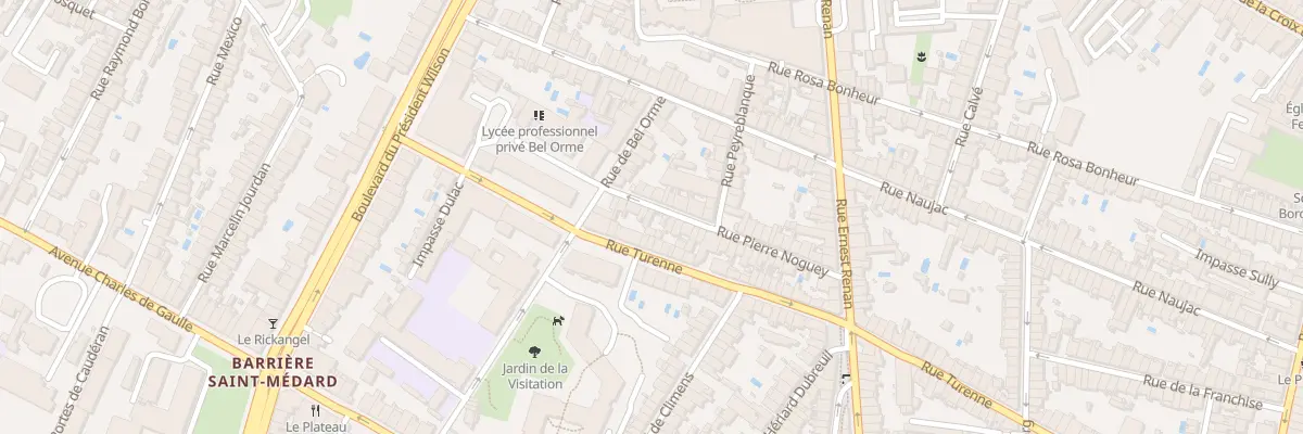 Plan du 34 Rue Pierre Noguey à Bordeaux