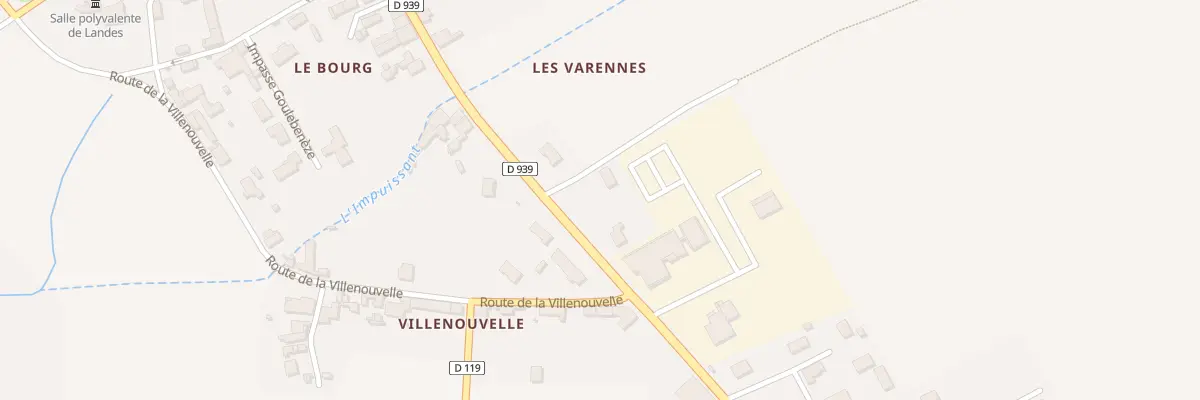 Plan du 2 Che des Varennes à Landes
