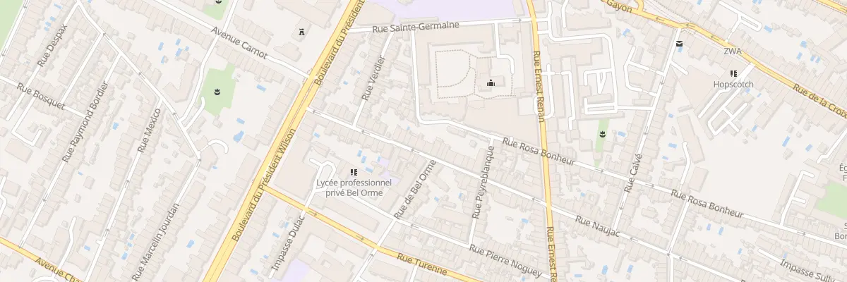 Plan du 219 Rue Naujac à Bordeaux