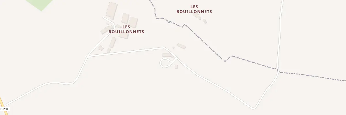 Plan du 2 Che des Bouillonnets à Saint-Loup-du-Gast